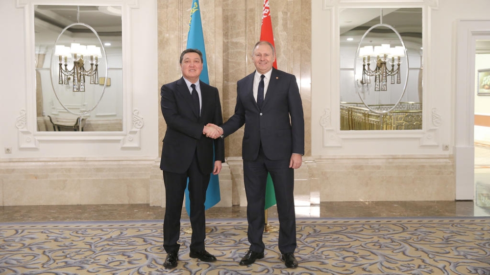 Askar Mamin meets with prime ministers of Belarus and Moldova
